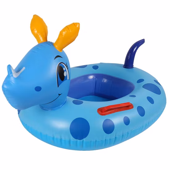 Nuevo Asiento de natación inflable de PVC con animales divertidos, anillo