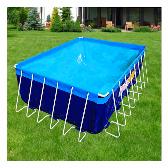 Piscina inflable al aire libre sobre el suelo, piscina grande de PVC sobre el suelo para jardín
