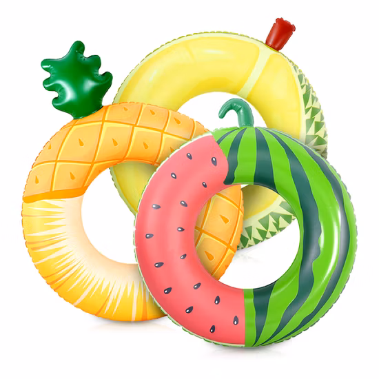 Flotadores inflables para piscina, flotadores para piscina, anillo de natación, tubos de natación de frutas, anillos