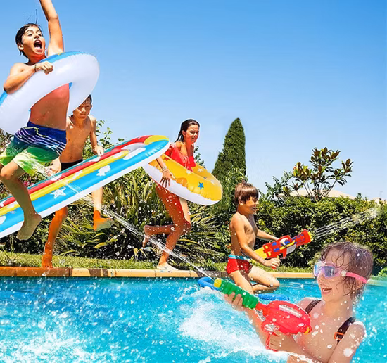 New Colorful Star Print Inflatable Tube Swim Ring for Adults Kids Five-Pointed Star Safety Swim Circle Water Play Equipment