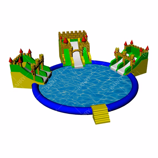 Inflable de alta calidad, nuevo anillo de natación, parque acuático inflable, río transparente, tubo transparente inflable doble de 48 "para parque acuático