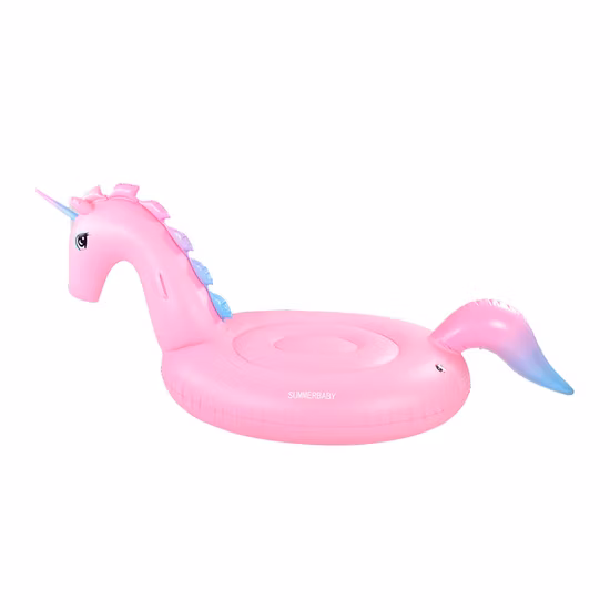 Lindo flotador inflable para piscina de unicornio